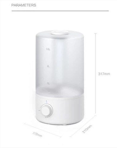 Elektrisk luftfuktare med vattenlagringslarm